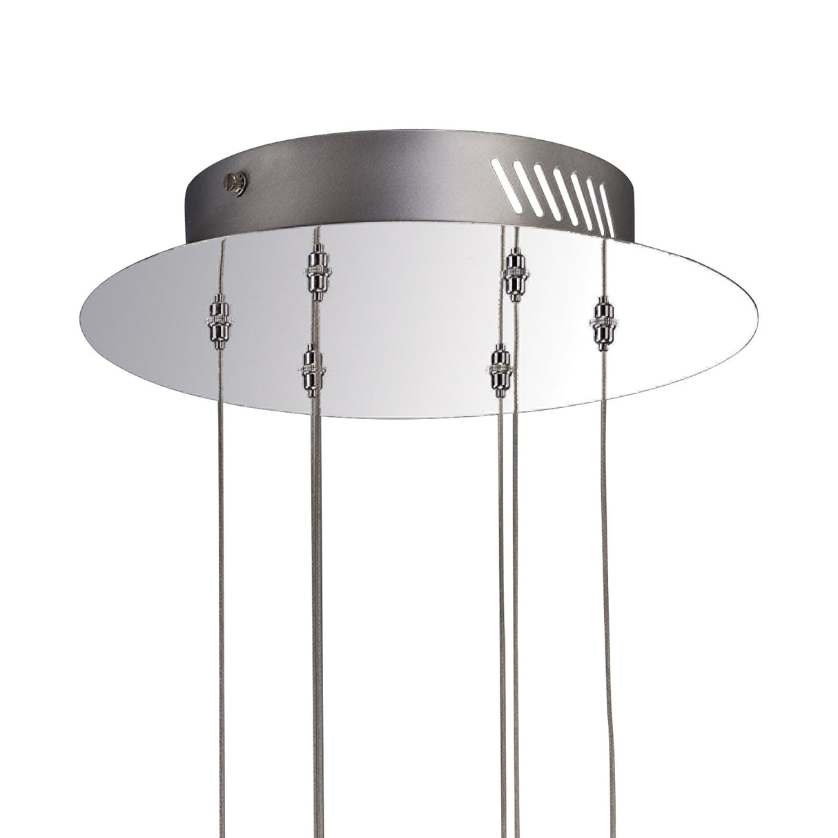 Aviva 6 Light LED Crystal Cluster Pendant Light 4000K - Polished Chrome