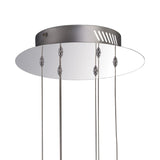 Aviva 6 Light LED Crystal Cluster Pendant Light 4000K - Polished Chrome