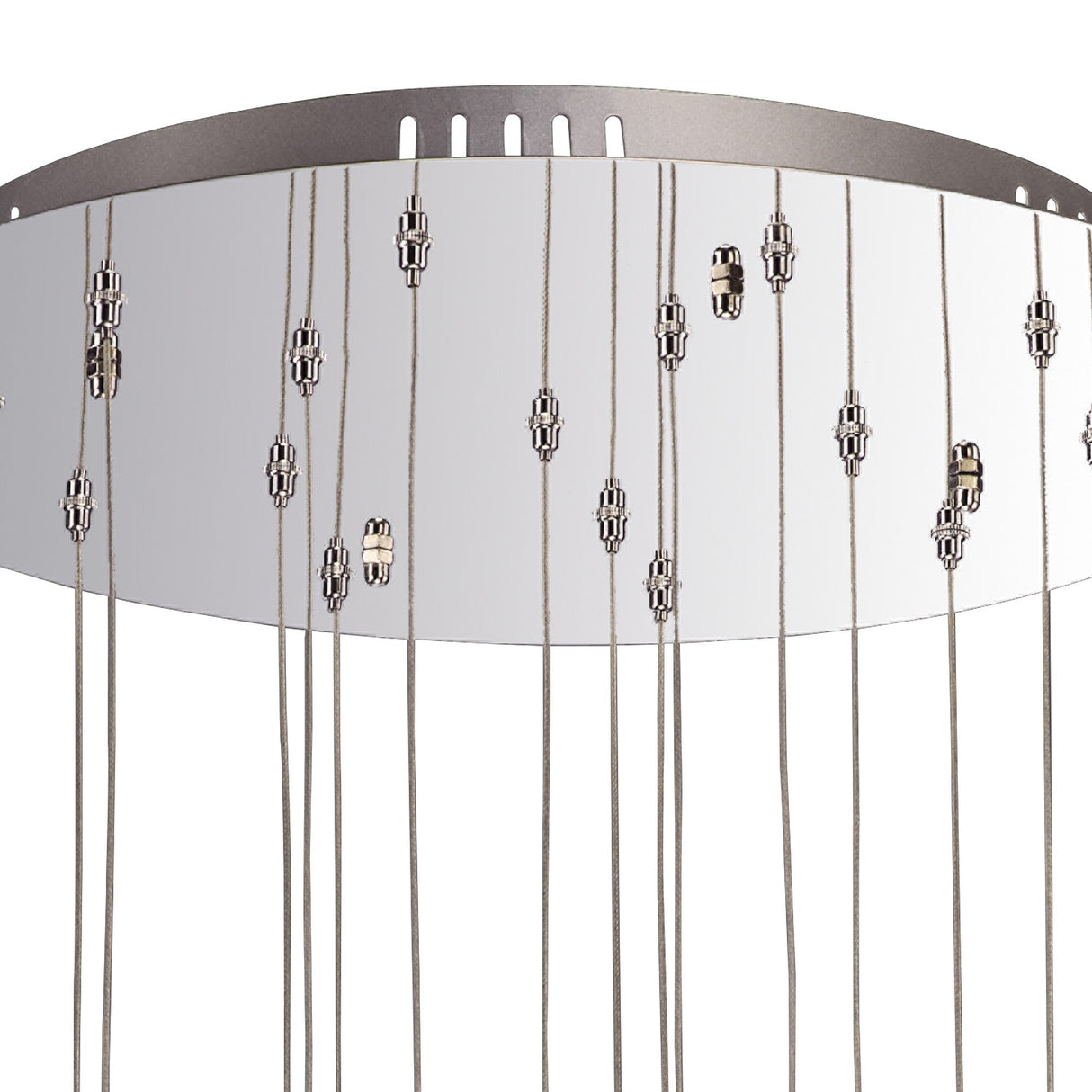 Aviva 16 Light LED Crystal Cluster Pendant Light 4000K - Polished Chrome