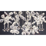 Aviva 16 Light LED Crystal Cluster Pendant Light 4000K - Polished Chrome