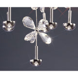 Aviva 16 Light LED Crystal Cluster Pendant Light 4000K - Polished Chrome