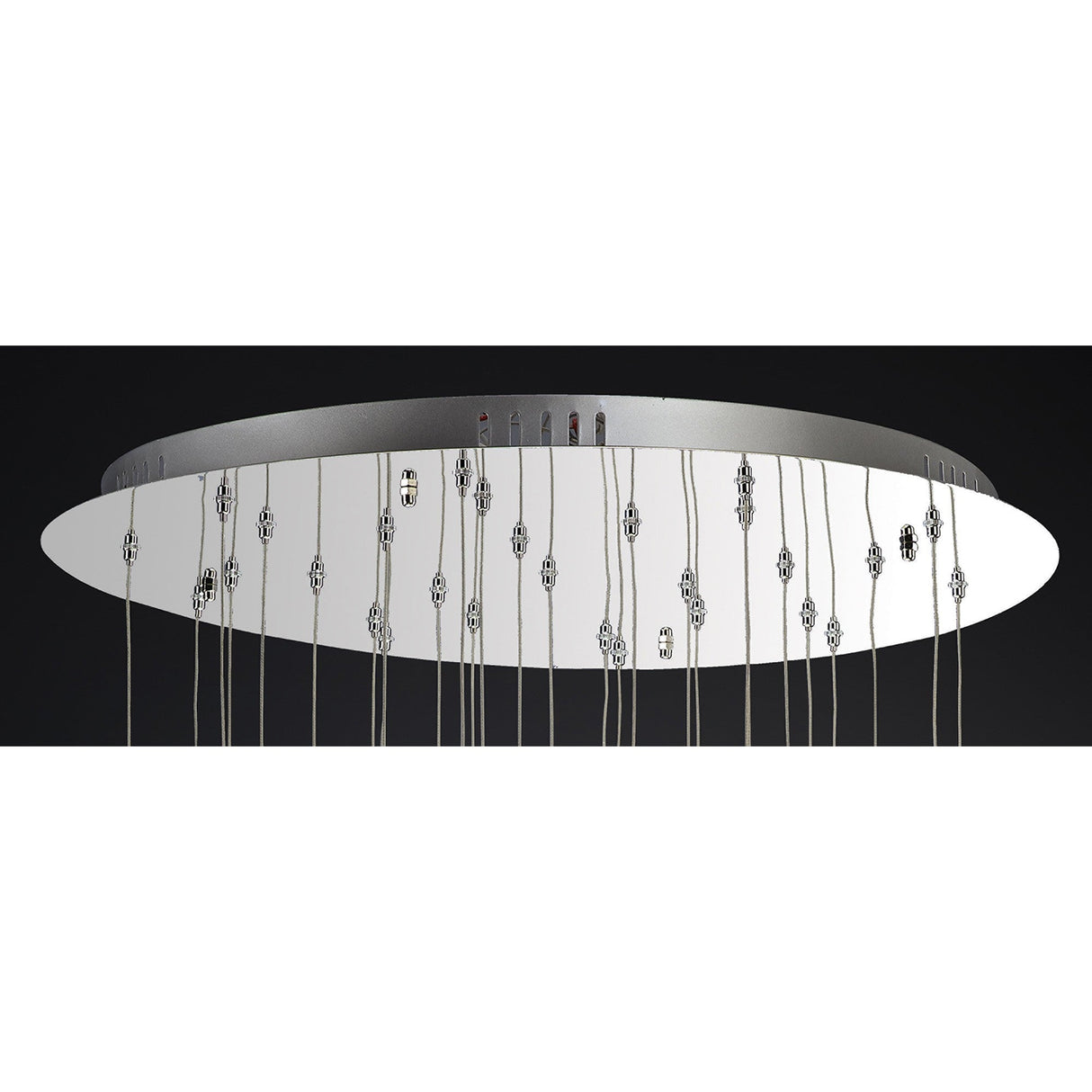 Aviva 28 Light LED Crystal Cluster Pendant Light 4000K - Polished Chrome