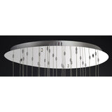 Aviva 28 Light LED Crystal Cluster Pendant Light 4000K - Polished Chrome