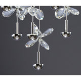 Aviva 28 Light LED Crystal Cluster Pendant Light 4000K - Polished Chrome