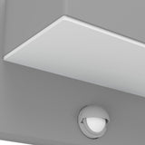 Azzinano LED Outdoor Wall Light with Motion Sensor - Silver