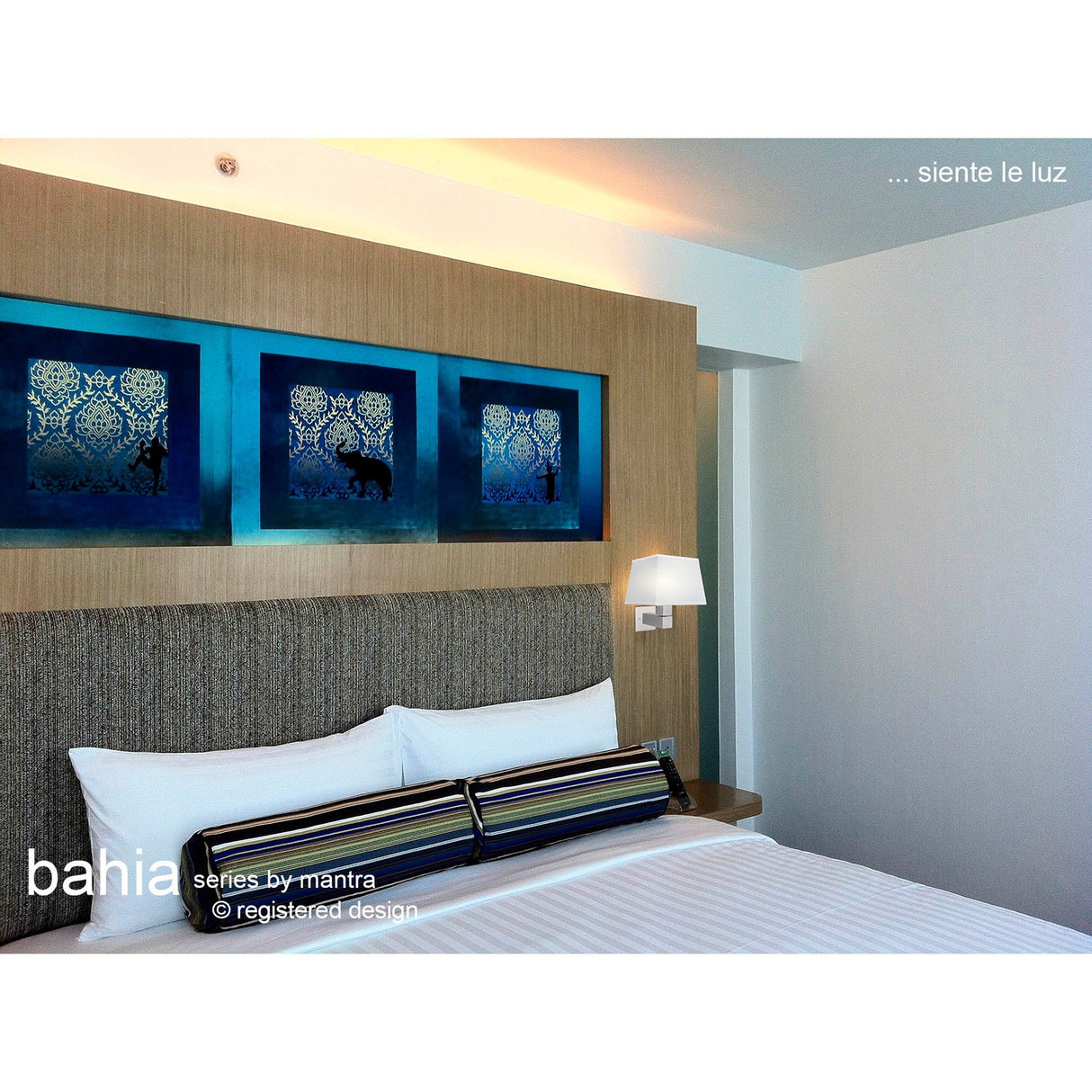 Bahia 1 Light Wall Light - Satin Nickel (Without Shade)