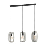 Bajazzara Wooden Linear Pendant Light - Black & Grey
