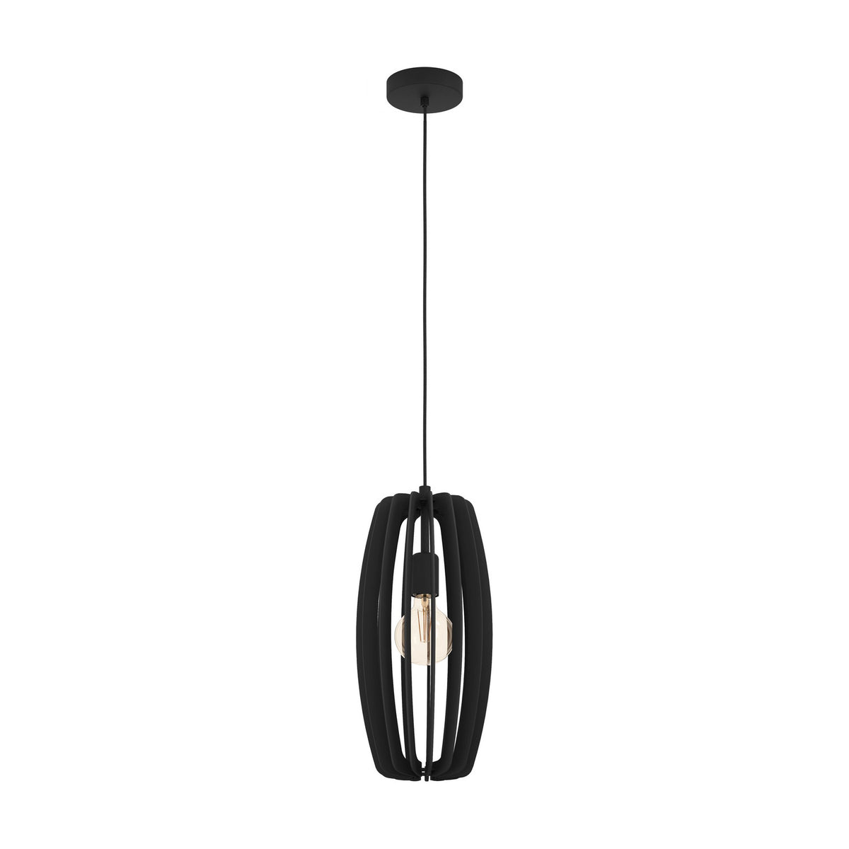 Bajazzara Wooden Pendant Light - Black