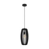 Bajazzara Wooden Pendant Light - Black