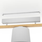 Balbarne 3 Light Ceiling Light - Light Grey & Brown