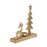 Baliguian Reindeer Ornament - Gold & Natural