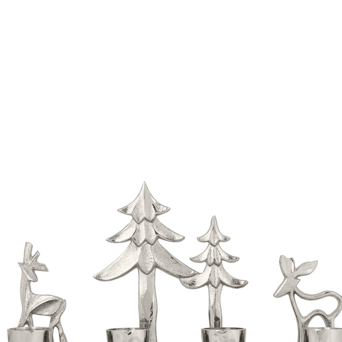 Baliguian Reindeer Ornament - Nickel & Natural
