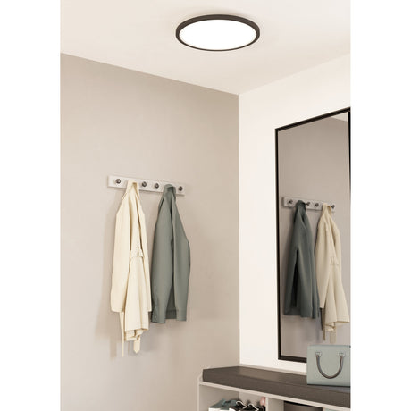 Balvena Smart LED Flush Ceiling Light 45cm - Black