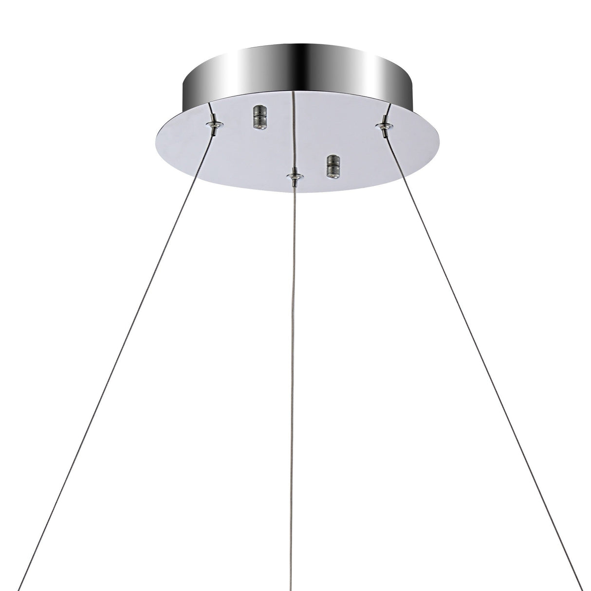 Bano 61.5cm Round Dimmable LED Crystal Chandelier - Chrome