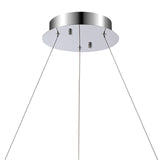 Bano 61.5cm Round Dimmable LED Crystal Chandelier - Chrome