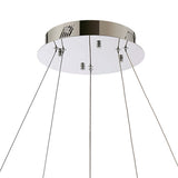 Bano 61.5cm Round 2 Tier Dimmable LED Crystal Chandelier - Chrome