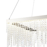 Bano 50cm Square Dimmable LED Crystal Chandelier -  Chrome