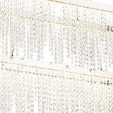 Bano 115cm 2 Tier Dimmable LED Crystal Linear Suspension Light - Chrome