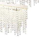 Bano 115cm 2 Tier Dimmable LED Crystal Linear Suspension Light - Chrome