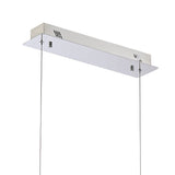 Bano 115cm Dimmable LED Crystal Slim Linear Suspension Light - Chrome