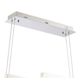 Bano 102cm 3 Light Dimmable LED Crystal Linear  Suspension Light - Chrome