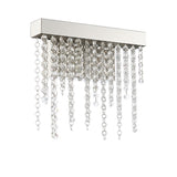 Bano Small Dimmable LED Crystal Chain Wall Light - Chrome