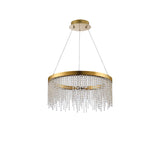 Bano 61.5cm Round Dimmable LED Crystal Chandelier - Gold