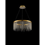 Bano 61.5cm Round Dimmable LED Crystal Chandelier - Gold