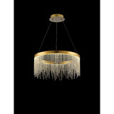 Bano 61.5cm Round Dimmable LED Crystal Chandelier - Gold
