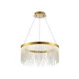 Bano 61.5cm Round Dimmable LED Crystal Chandelier - Gold
