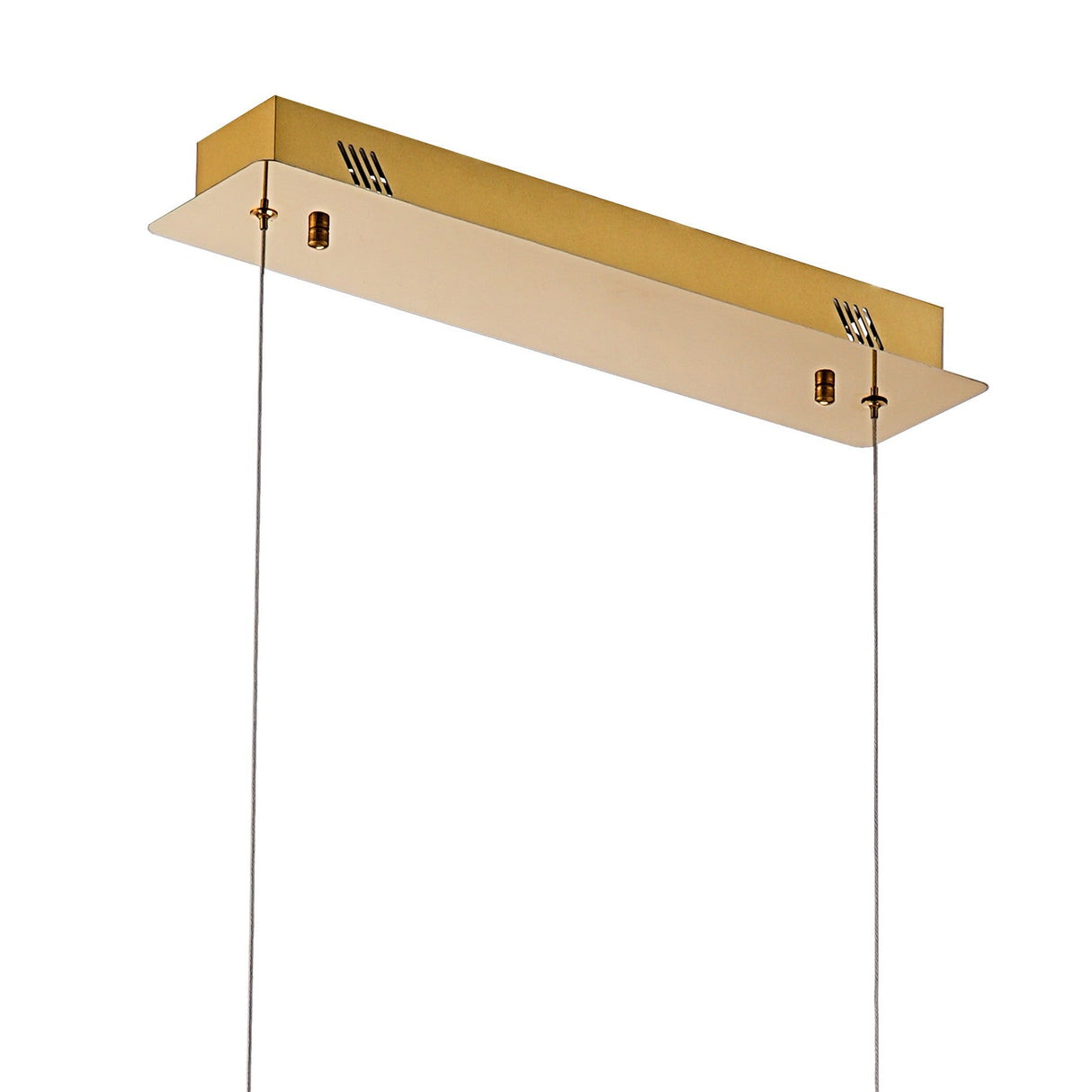 Bano 115cm Dimmable LED Crystal Slim Linear Suspension Light - Gold
