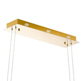 Bano 102cm 3 Light Dimmable LED Crystal Linear Suspension Light -  Gold