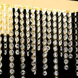 Bano Large Dimmable LED Crystal Chain Wall Light - Gold