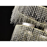 Bano 81.5cm Round 3 Tier Dimmable LED Crystal Chandelier - Chrome