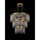 Bano 81.5cm Round 3 Tier Dimmable LED Crystal Chandelier - Gold