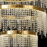 Bano 81.5cm Round 3 Tier Dimmable LED Crystal Chandelier - Gold