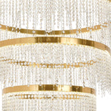 Bano 101.5cm Round 5 Tier Dimmable LED Crystal Chandelier - Gold
