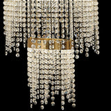 Bano 101.5cm Round 5 Tier Dimmable LED Crystal Chandelier - Gold