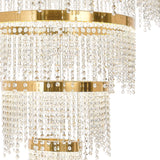Bano 101.5cm Round 5 Tier Dimmable LED Crystal Chandelier - Gold
