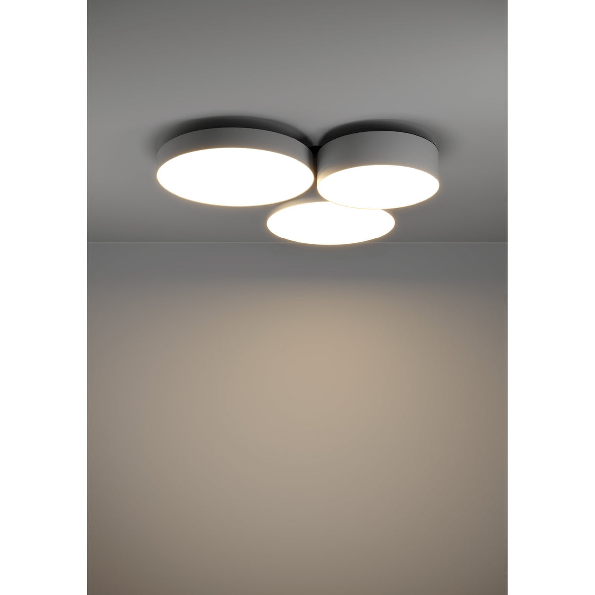 Barbano Smart LED Flush Ceiling Light - Grey & White