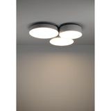 Barbano Smart LED Flush Ceiling Light - Grey & White