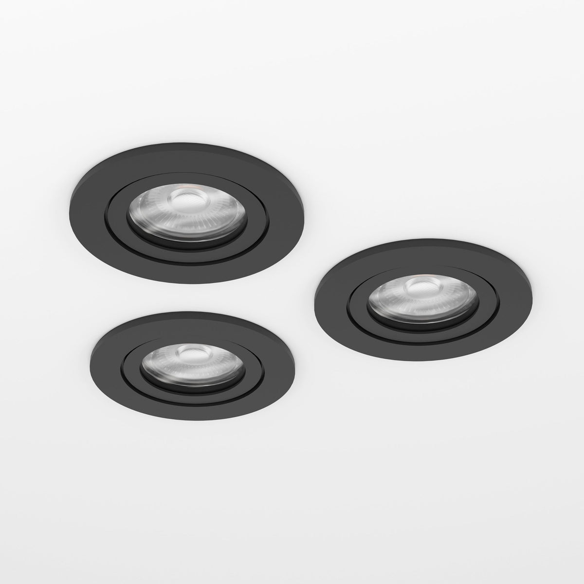 Barranco Downlight 8.4cm Set of 3 - Black