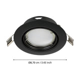 Baselle Downlight Set of 3 - Black