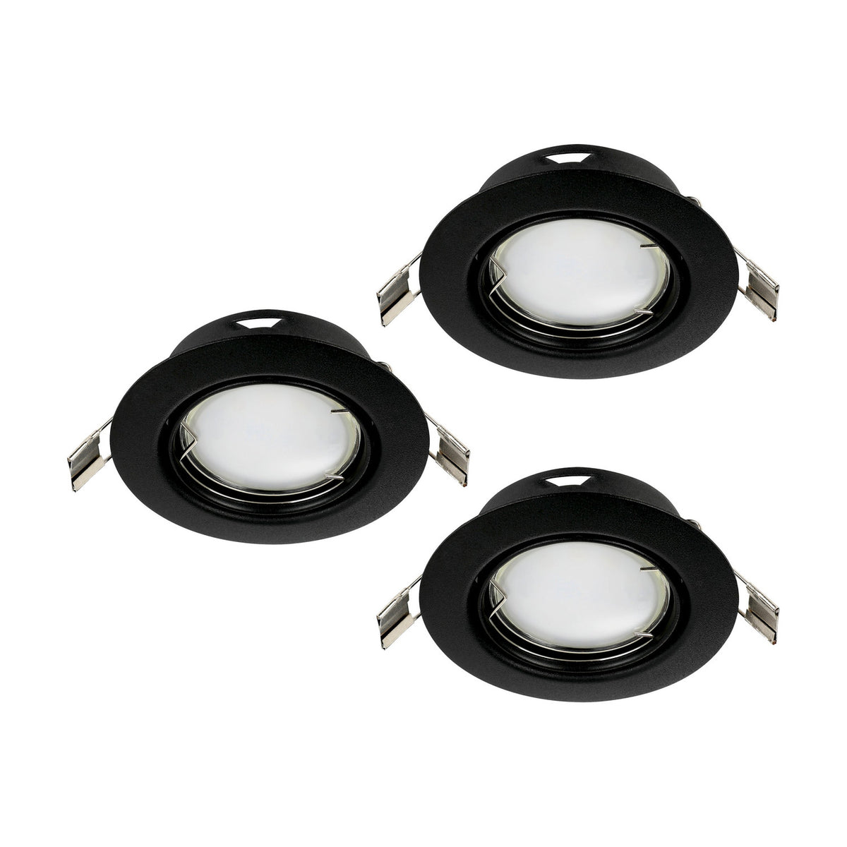 Baselle Downlight Set of 3 - Black
