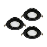 Baselle Downlight Set of 3 - Black