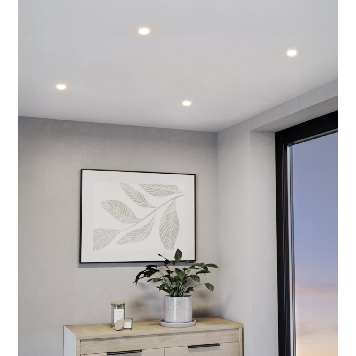 Baselle Fixed Downlight Set of 3 - White