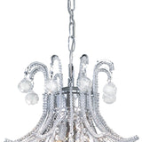 Bask 48cm Round 4 Light Crystal Chandelier - Polished Chrome