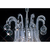 Bask 48cm Round 4 Light Crystal Chandelier - Polished Chrome