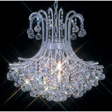 Bask 64cm Round 6 Light Crystal Chandelier - Polished Chrome
