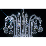 Bask 64cm Round 6 Light Crystal Chandelier - Polished Chrome